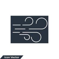 wind icon logo vector illustration. wind nature symbol template for graphic and web design collection