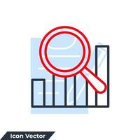 Analytics icon logo vector illustration. Data Analysis symbol template for graphic and web design collection