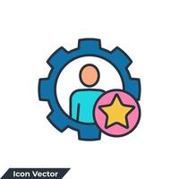 ilustración de vector de logotipo de icono de habilidad. plantilla de símbolo de habilidades de empleado para la colección de diseño gráfico y web