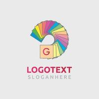 Logo card, Multicolor vector for corporate identity, cards, labels, or posters