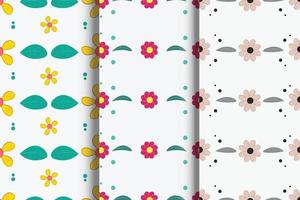 Pattern set, Cute floral pattern in the small flower. Ditsy print. Motifs scattered random. vector texture. Elegant template for fashion prints. Printing with small flowers