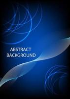 abstract background pattern line parallel with blue ball glow blue style vector illustration