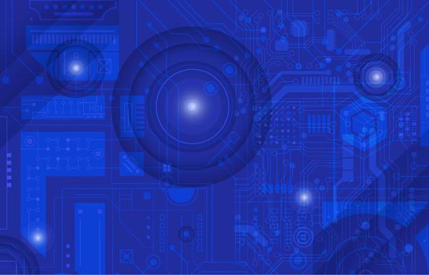Modern Robotic Circuit Background
