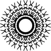 Abstract mandala ornament decoration vector