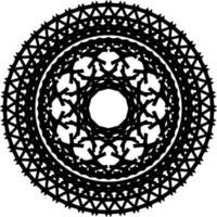 Mandala round ornament vector