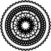 Abstract mandala ornament vector