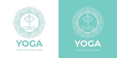 plantilla de logotipo de yoga vector
