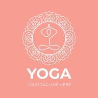 plantilla de logotipo de yoga vector