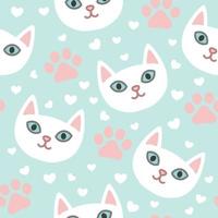 Cats Seamless Pattern vector