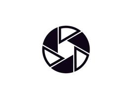 Shutter Lens Pattern Logo design inspiration. Usable for Business and Branding Logos. Flat Vector Logo Design Template Element.