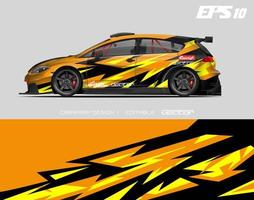 car wrap design modern racing background design for vehicle wrap, racing car, rally, etc vector