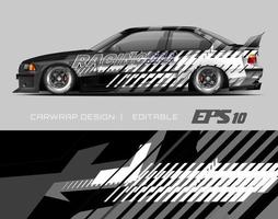 car wrap design modern racing background design for vehicle wrap, racing car, rally, etc vector