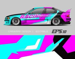 car wrap design modern racing background design for vehicle wrap, racing car, rally, etc vector