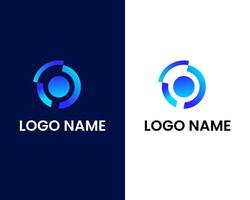 plantilla de diseño de logotipo moderno de letra o y s vector