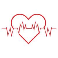 Art design health medical heartbeat pulse icon illustration vector