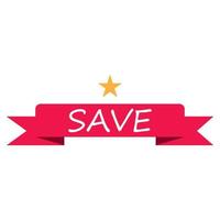 Ribbon logo template vector icon design