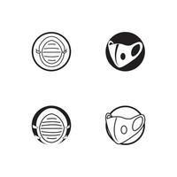 vector mask icon illustration template design