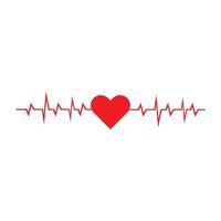 Art design health medical heartbeat pulse icon illustration vector