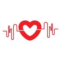 Art design health medical heartbeat pulse icon illustration vector