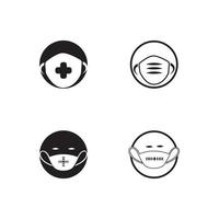vector mask icon illustration template design