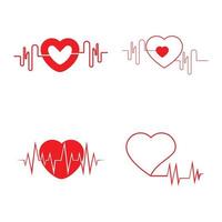 Art design health medical heartbeat pulse icon illustration vector