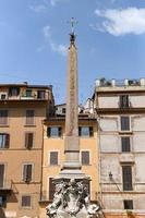 Obelisk in Pantheon Square - Piazza della Rotonda in Rome, Italy photo