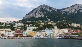 General view of Capri Island in Naples, Italy photo