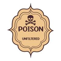 Vintage label for potions, infusions and elixirs. Vector, vintage banner. All objects are repainted. vector