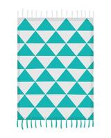 Bright beach towel. Doodle flat clipart. All objects are repainted. vector
