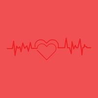 Art design health medical heartbeat pulse icon illustration vector