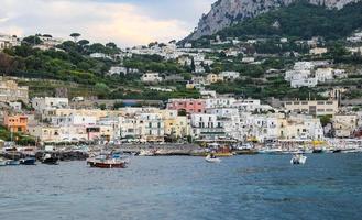 General view of Capri Island in Naples, Italy photo