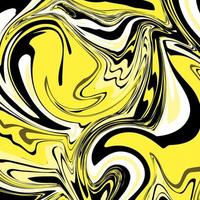 Marble Texture in yellow, black and white colors. Abstract vector image.