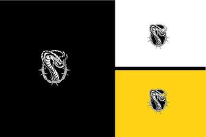 head king cobra vector black and white