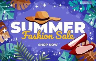 Summer Fashion Sale Poster vector