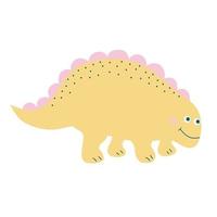 Cute baby dinosaur. Prehistoric cartoon character. vector