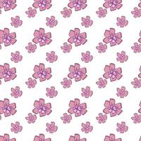 Vector seamless nursery pattern. Tropical plants, flowers.