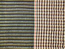 The loincloth has a multicolored pattern. Is a traditional fabric pattern of Thailand Popular with men photo