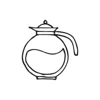 Large set of hand drawn coffee doodles drinks, desserts, beans and other related objects. Vector sketch illustration.