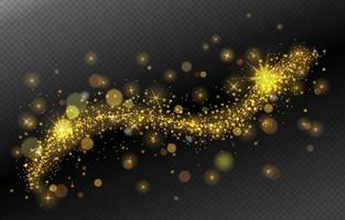 Stars Magical Sparkle in Transparent Background vector