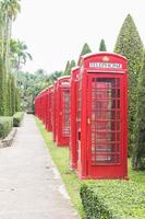 British red telephone booth photo