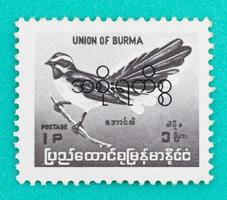 Postage stamps had been printed in Union of Burma photo