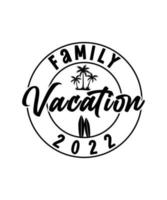 diseño de vector de vacaciones familiares