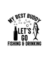 Fishing logo vector quotes tshirt design