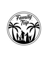 Family vacation vector design