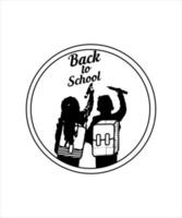 Back to school illustration design vector