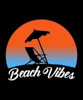 Beach life logo tshirt design vector