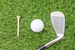 Sport objects related to golf equipment photo