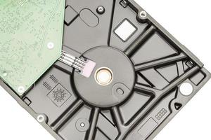 Close up Hard disk drive HDD photo