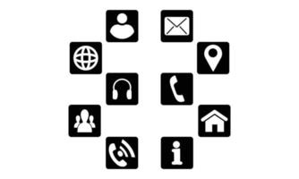 Contact Icon Collection vector