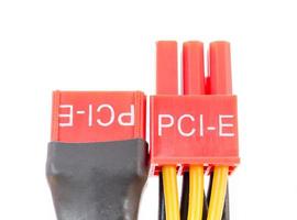 Close Up PCI-E cable video card photo